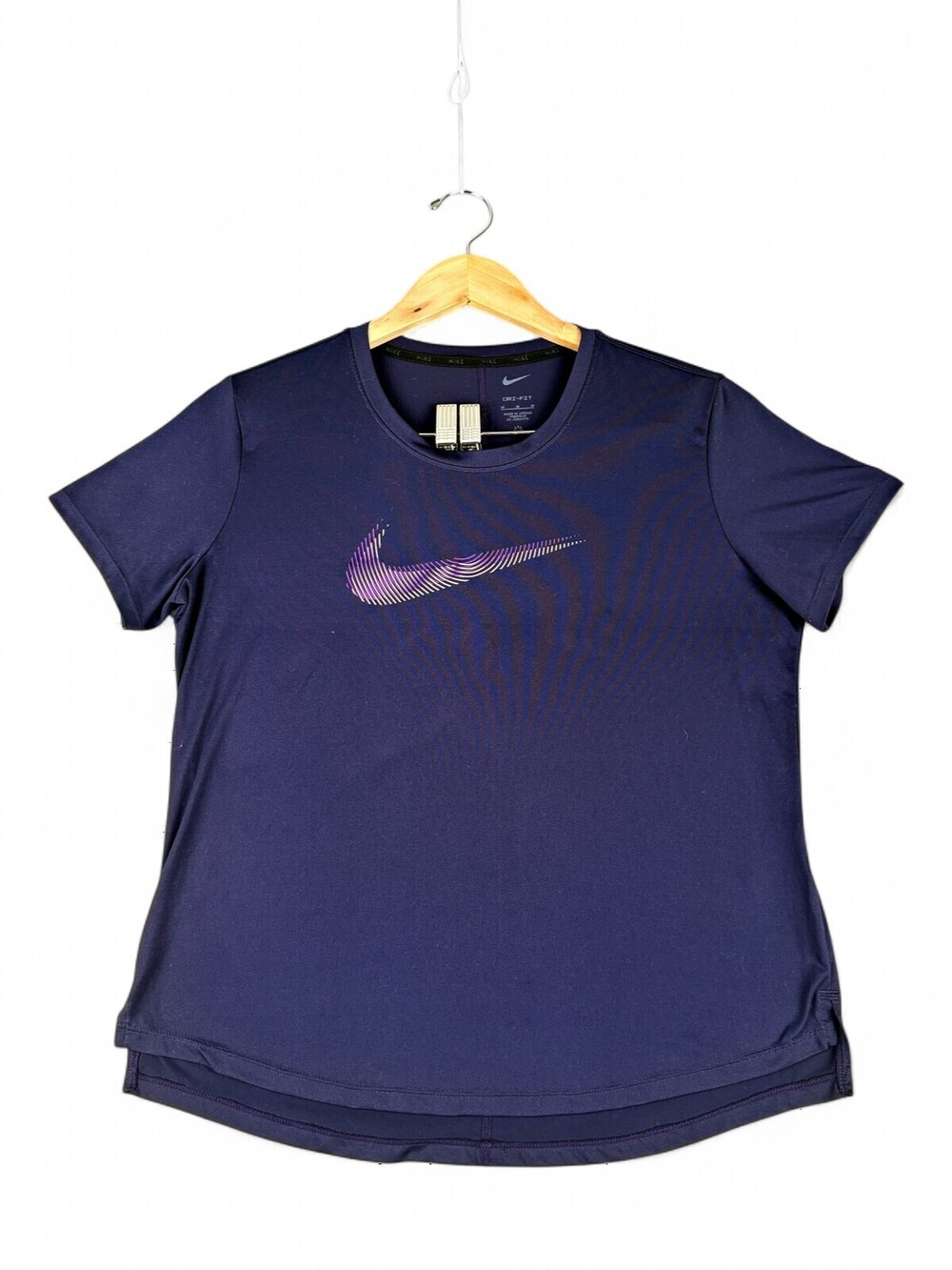 Nike Dri-FIT Women's Short Sleeve Tee M Navy Swoosh